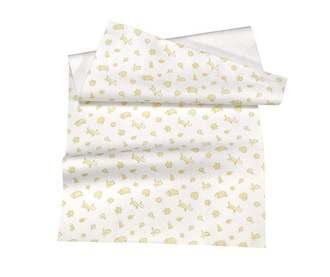 Zaščita ležišča otroške posteljice Setex Junior White Yellow 50x90 cm