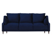Freesia Navy Blue Háromszemélyes kihúzható kanapé