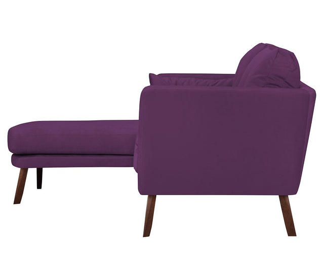 Leva kotna sedežna garnitura Elena Purple