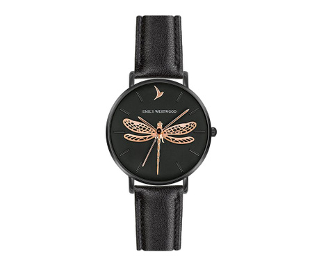 Dámske hodinky Emily Westwood Dragonfly Gold Black