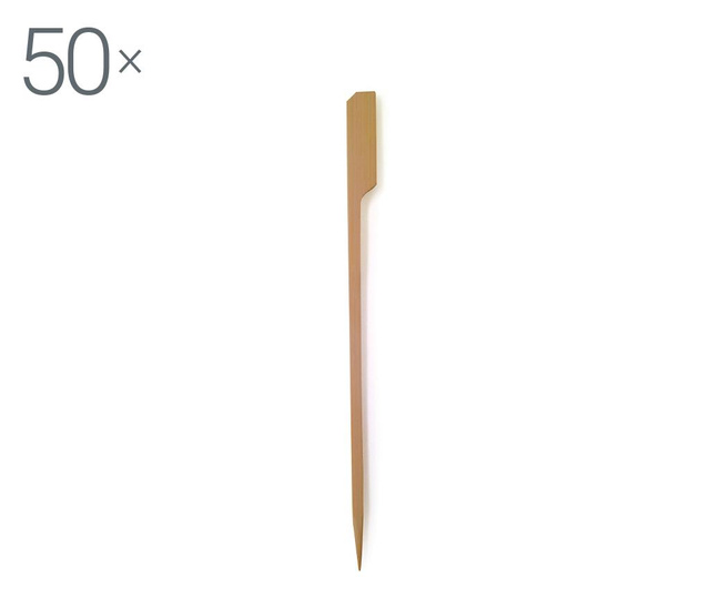Set 50 betisoare pentru aperitive Excelsa, Bamboo, lemn de bambus