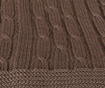 Pled Softy Knit Two Brown 130x170 cm