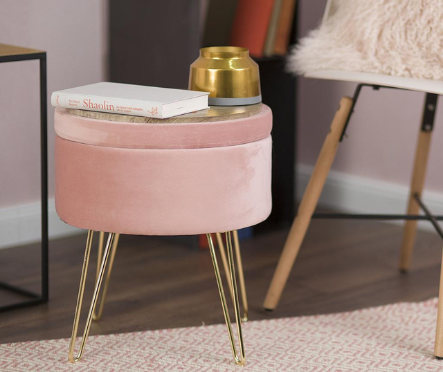 Glamour Stool Powder Pink Kisszék