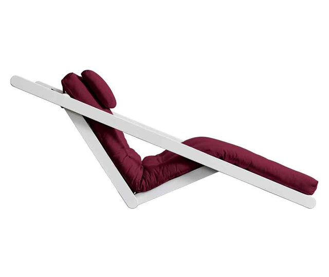 Figo White & Bordeaux Kihúzható nappali heverő 70x200 cm