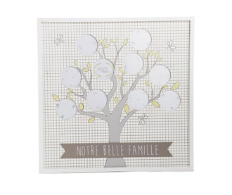 Okvir za 10 slika Belle Famille Squares White