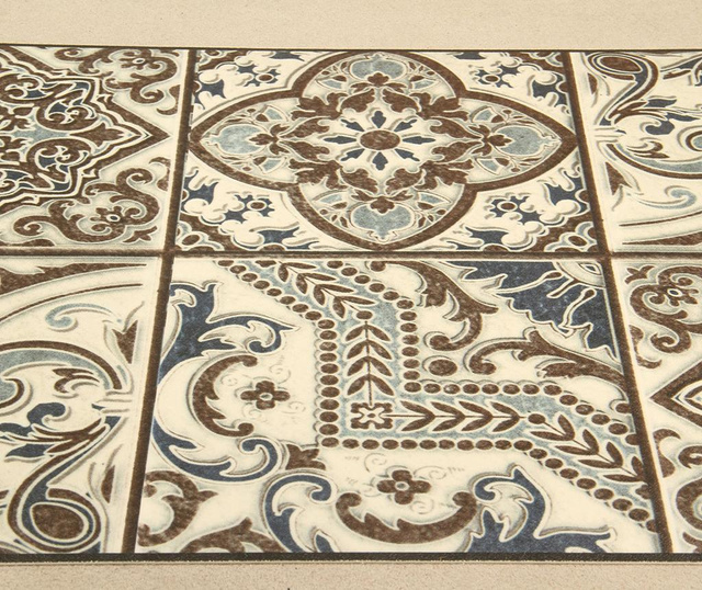 Vista Morocco Brown Linóleum 50x180 cm