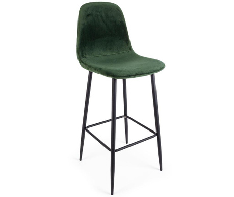 Krzesło barowe Irelia Velvet Green