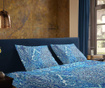 Set de pat King Satin Zouzou, Janina Blue, bumbac satinat, 5x36x26 cm