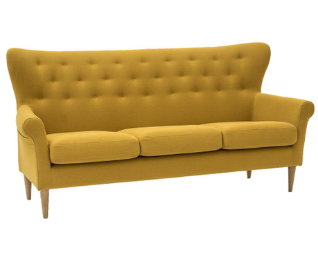Amelie Cotone Yellow Háromszemélyes kanapé