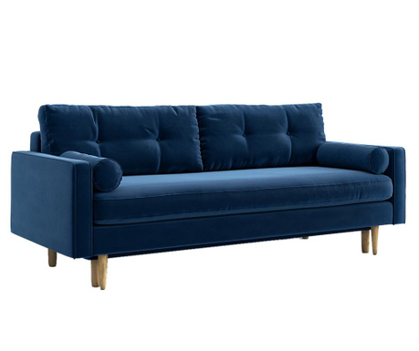 Esme Riviera Blue Háromszemélyes kihúzható kanapé