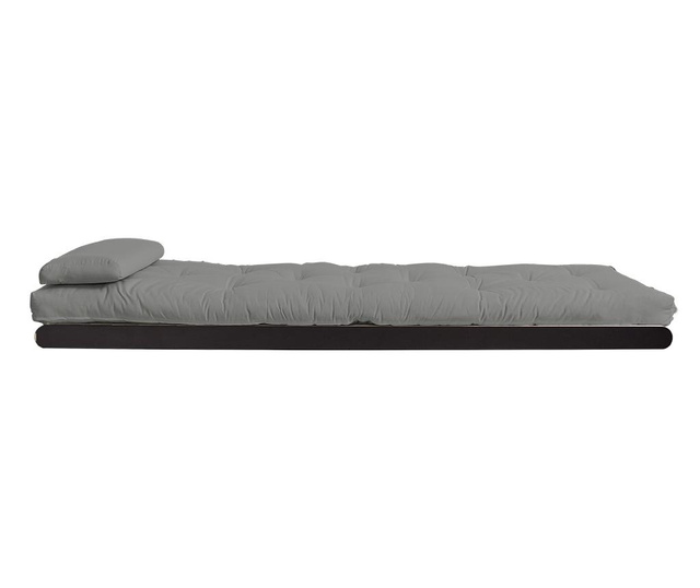 Raztegljiv počivalnik za dnevno sobo Figo Black & Grey 70x200 cm