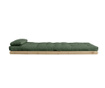 Figo Natural & Olive Green Kihúzható nappali heverő 120x200 cm