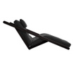 Figo Black & Dark Grey Kihúzható nappali heverő 120x200 cm