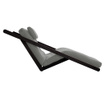 Figo Black & Grey Kihúzható nappali heverő 120x200 cm