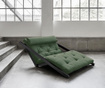 Raztegljiv počivalnik za dnevno sobo Figo Black & Olive Green 120x200 cm