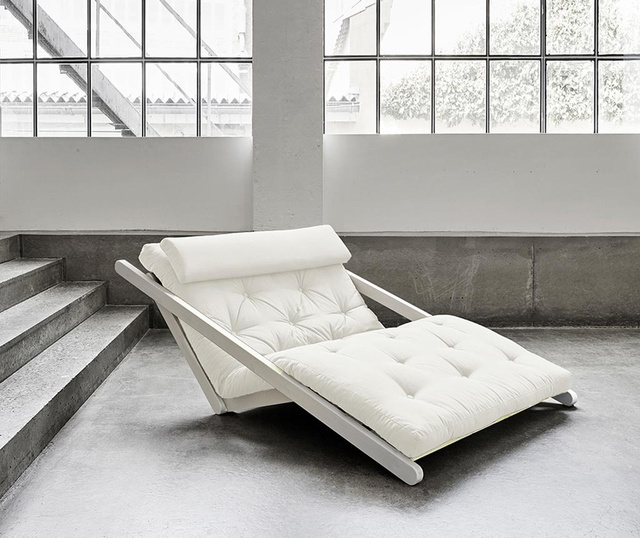 Figo White & Natural Kihúzható nappali heverő 120x200 cm
