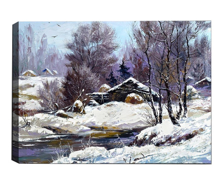Slika 3D Winter Landscape 50x70  cm
