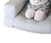Dječja fotelja na razvlačenje Mini Hippo Light Grey 65x140 cm