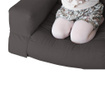 Разтегателен детски фотьойл Mini Hippo Grey 65x140 см