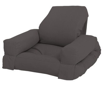 Разтегателен детски фотьойл Mini Hippo Grey 65x140 см