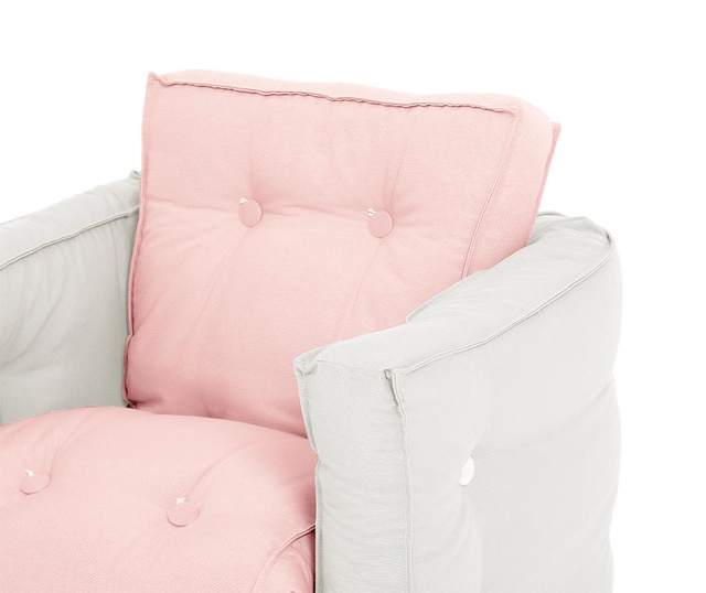 Dječja fotelja na razvlačenje Mini Dice Pink Peonie 40x140 cm