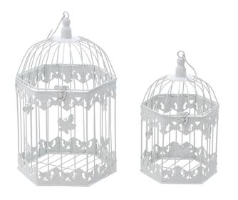 Set 2 colivii decorative Shabby White