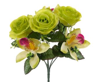 Buket umjetnog cvijeća Roses Green