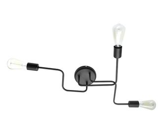 Aplica Tube Essenza Three Black