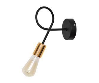 Zidna svjetiljka Oxford One Black Brass