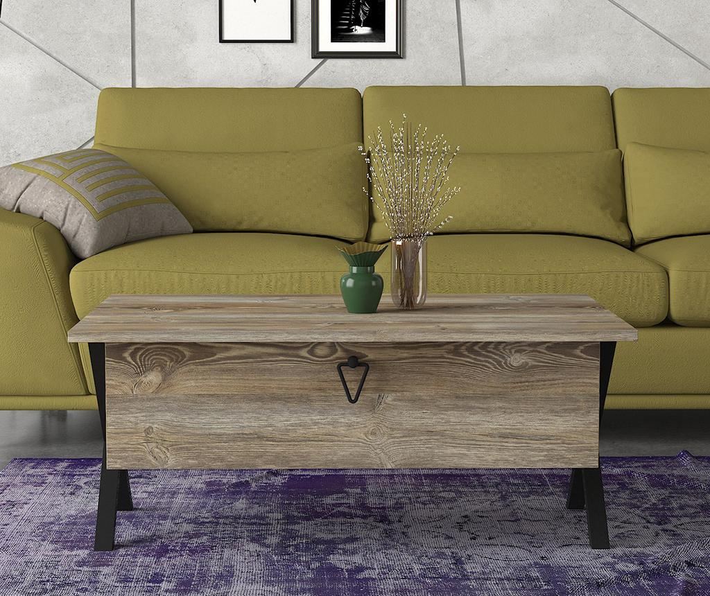 Masuta de cafea Tera Home, Zeth, PAL melaminat, 90x39x60 cm - 3