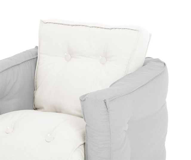 Mini Dice Light Grey Kihúzható gyerek fotel 40x140 cm