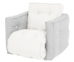 Mini Dice Light Grey Kihúzható gyerek fotel 40x140 cm
