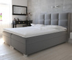 Boxspring postelja s prostorom za shranjevanje Kanada Grey 180x200 cm