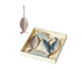 Set 6 decoratiuni suspendabile Fish
