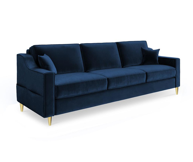 Marigold Royal Blue Háromszemélyes kihúzható kanapé
