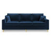 Marigold Royal Blue Háromszemélyes kihúzható kanapé