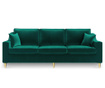 Marigold Bottle Green Háromszemélyes kihúzható kanapé