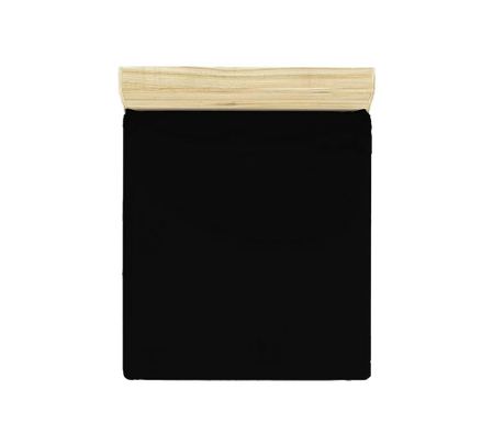 Rjuha z elastiko Ranforce Basic Black 160x200 cm