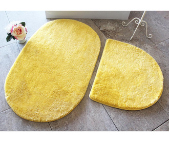 Manilla Round Yellow 2 db Fürdőszobai szőnyeg
