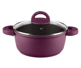 Posuda za kuhanje s poklopcem Muhler Full Purple 6.2 L