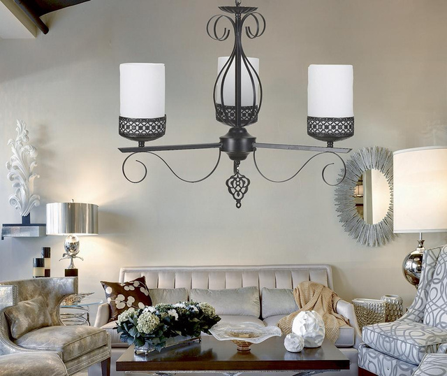 Candelabru Luxury Three White