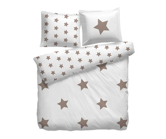 Cearsaf de pat cu elastic Stars Beige 140x200 cm