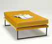 Bancheta Balcab Home, Relax Yellow, galben, 42x118x82 cm