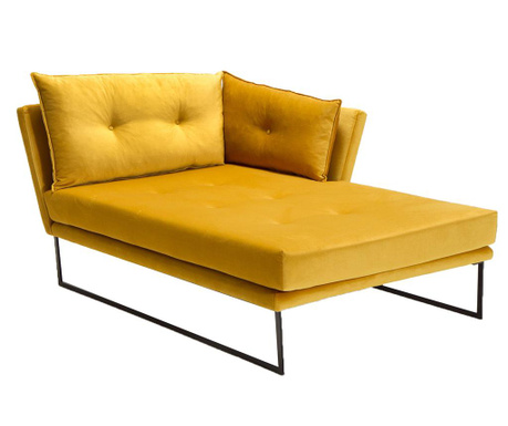 Sezlong living dreapta Balcab Home, Relax Mustard Yellow, galben mustar, 170x170x113 cm