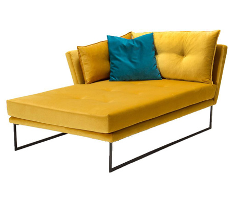 Sezlong living stanga Balcab Home, Relax Mustard Yellow, galben mustar, 170x170x113 cm