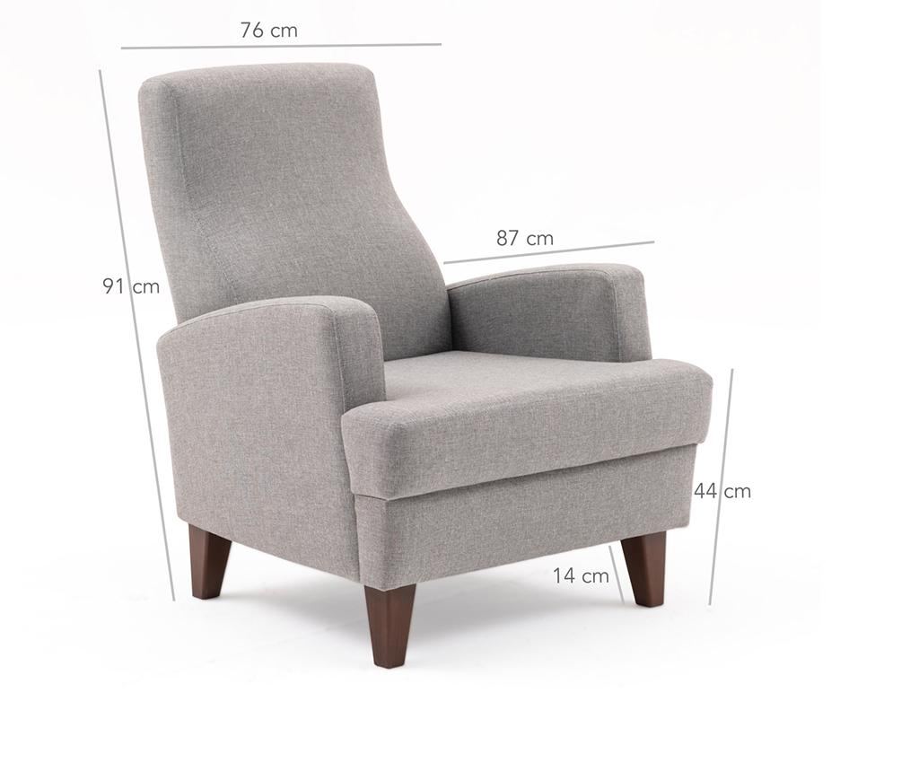 Fotelj Kana Bergere Light Grey - 5