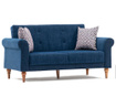 Canapea extensibila cu 2 locuri Balcab Home, Madona Dark Blue, albastru inchis, 85x160x81 cm