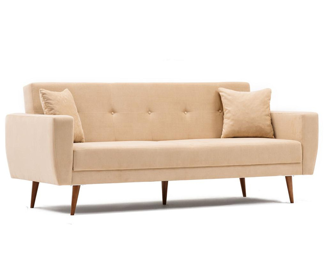Vivalde Cream Kihúzható háromszemélyes kanapé