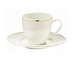 Set 6 cesti si 6 farfurioare Espresso Baroque 50 ml