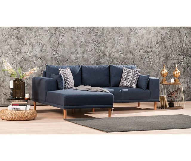 Lijeva kutna garnitura Franz Dark Blue